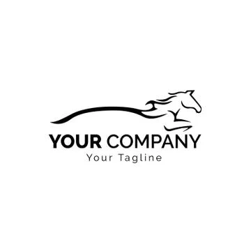 Horse Vector Template logo Stock Illustration