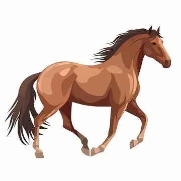 Horse vector on white background Illustrazione stock