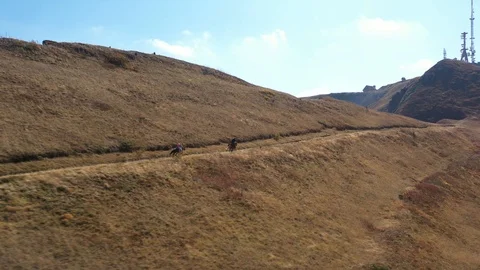 Horseback mountain riding Stock Footage 119386183