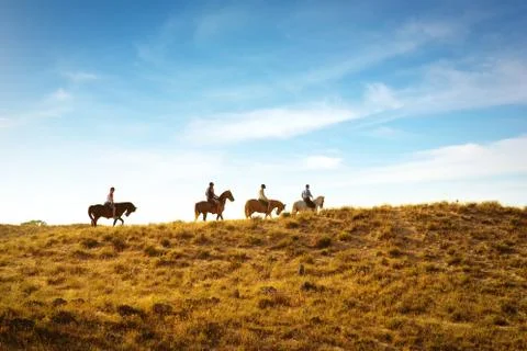 Horseback riding Stock Photos