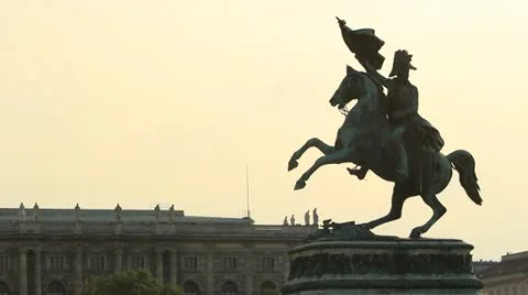 Horseback Statue 스톡 동영상 21430430