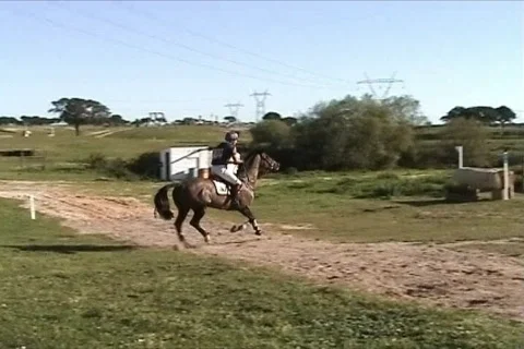 Horseman jumping Stock Footage 111162