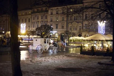 Horses with carriage Stock Photos