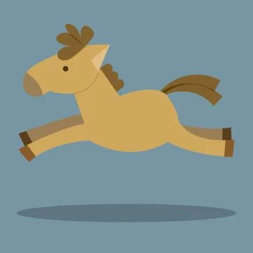 Horses Cartoon Stock Illustration