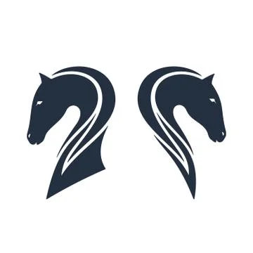 Horses head, vector illustration Stock Illustration