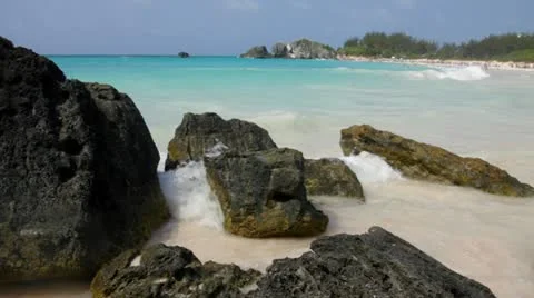 Horseshoe Bay Beach Stock Footage 11800874