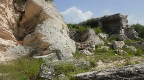 Horseshoe Bay Rubble Stock Footage 11800898