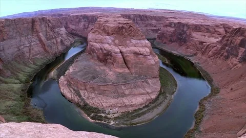 Horseshoe Bend in Arizona Stock Footage
