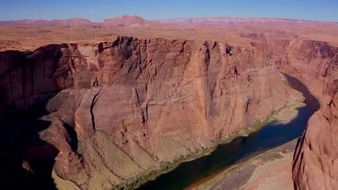 Horseshoe bend drone flyover Vidéo 200086512