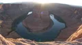 Horseshoe Bend sunset v2 time lapse 2 tight shot HD 동영상