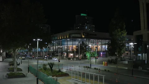Horseshoe bridge overlooking Intersection, Forrest chase Shopping area. Perth Video stock 237077320