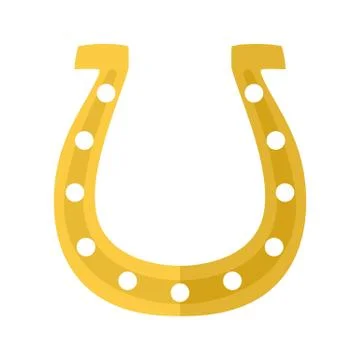 Horseshoe cartoon vector Stock Illustration