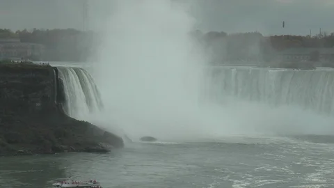 Horseshoe Falls Canada Stock Footage 129835815