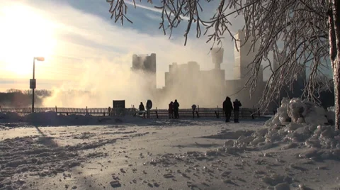 Horseshoe Falls Mist Stockbeeldmateriaal 34029628