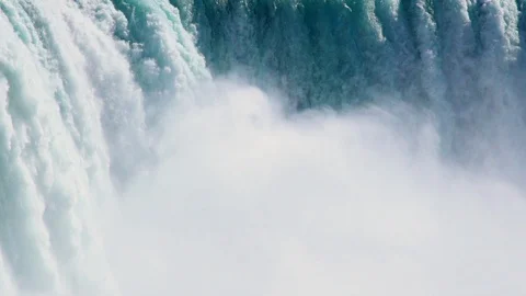 Horseshoe Falls slow motion close up 400mm APO Stock-Footage 103289309