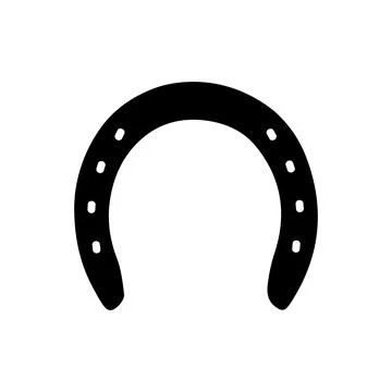 Horseshoe icon design Stock Illustration