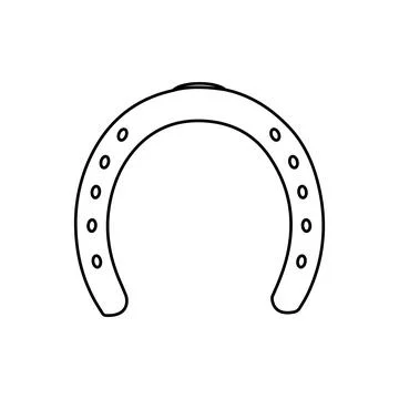 Horseshoe icon design Stock Illustration