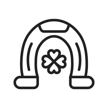 Horseshoe Icon Image. Illustrazione stock