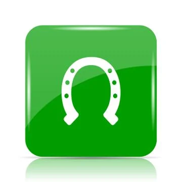 Horseshoe icon. Internet button on white background.. Stock Illustration