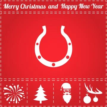 Horseshoe Icon Vector Stock Illustration