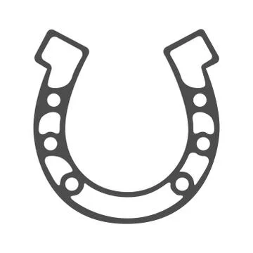 Horseshoe icon on a white background. Vector illustration Stock-Illustration