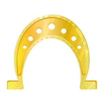 Horseshoe isolated on white background. Stock Illustration