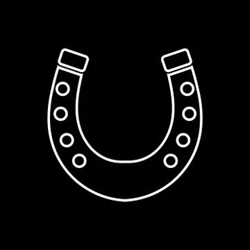 Horseshoe it is icon . Stock Illustration