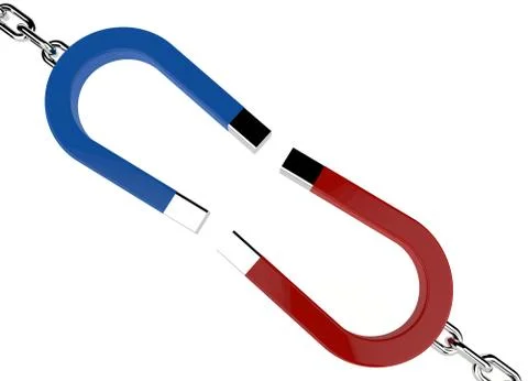 Horseshoe magnet Stock Illustration