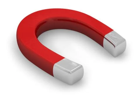 Horseshoe magnet Illustrazione stock