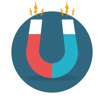 Horseshoe magnet Stock Illustration