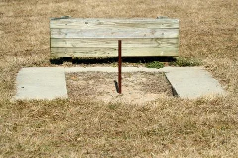 Horseshoe pit Stock Photos