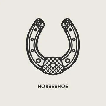 Horseshoe vector illustration Stock Illustration