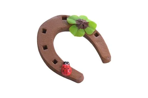 Horseshoe on a white background Stock Photos