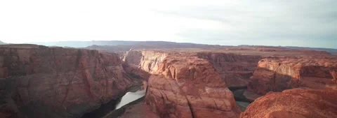 Horsesshoe Bend - Pan Down Stock Footage 232329827