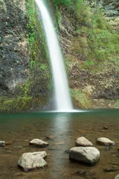 Horsetail falls oregon Stock Photos
