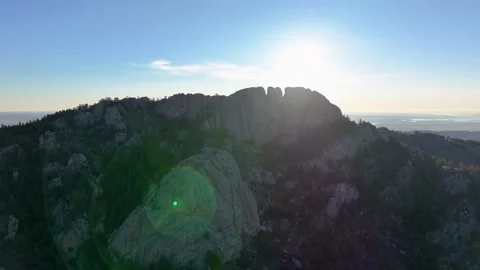 Horsetooth Mountain 01 | Open Space | Fort Collins, Colorado | 4K Drone Footage  Video stock 259860882