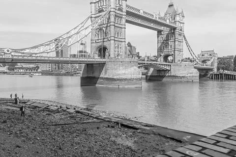Horsleydown old steps on River Thames Stock Photos