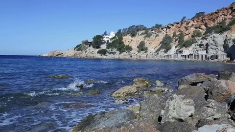 Hort Cove, Ibiza, Spain Stock Footage