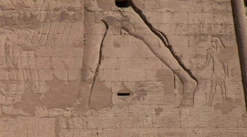 Horus Temple in Egypt Stock Footage 590338