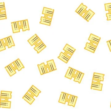 Horus temple vector seamless pattern color Stock Illustration