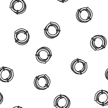 Hose drip water irrigation vector seamless pattern Stock Illustration