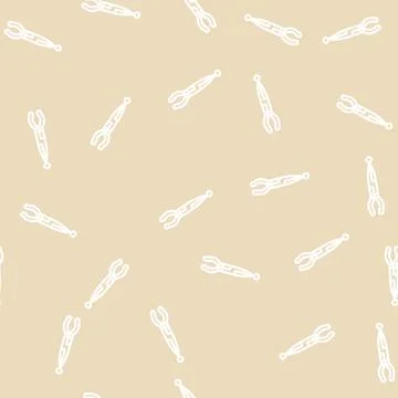 Hose grip pliers line vector seamless pattern イラスト素材