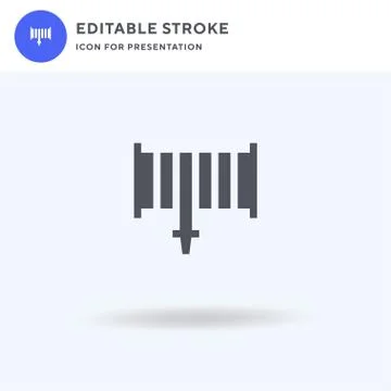 Hose icon vector, filled flat sign, solid pictogram isolated on white, logo Stock Illustration