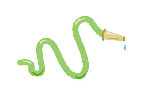 Hose. Jet of water Stock Illustration