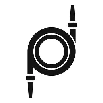 Hose pool icon simple . Cleaning pool Stock Illustration