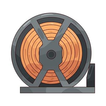 Hose Reel illustration Stock Illustration