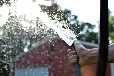 Hose Spray Stock Photos