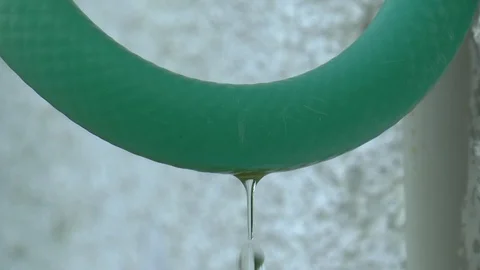 Hosepipe Leaking Water Stock Footage 95199528