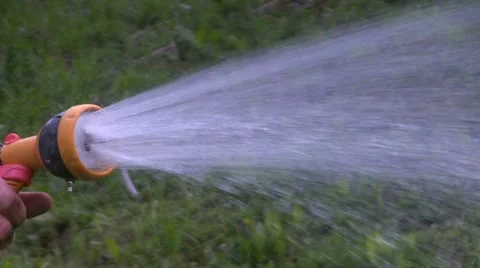 Hosepipe spray Stock Footage 11139931