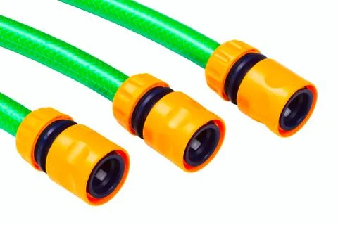 Hoses for watering Stock-Fotos